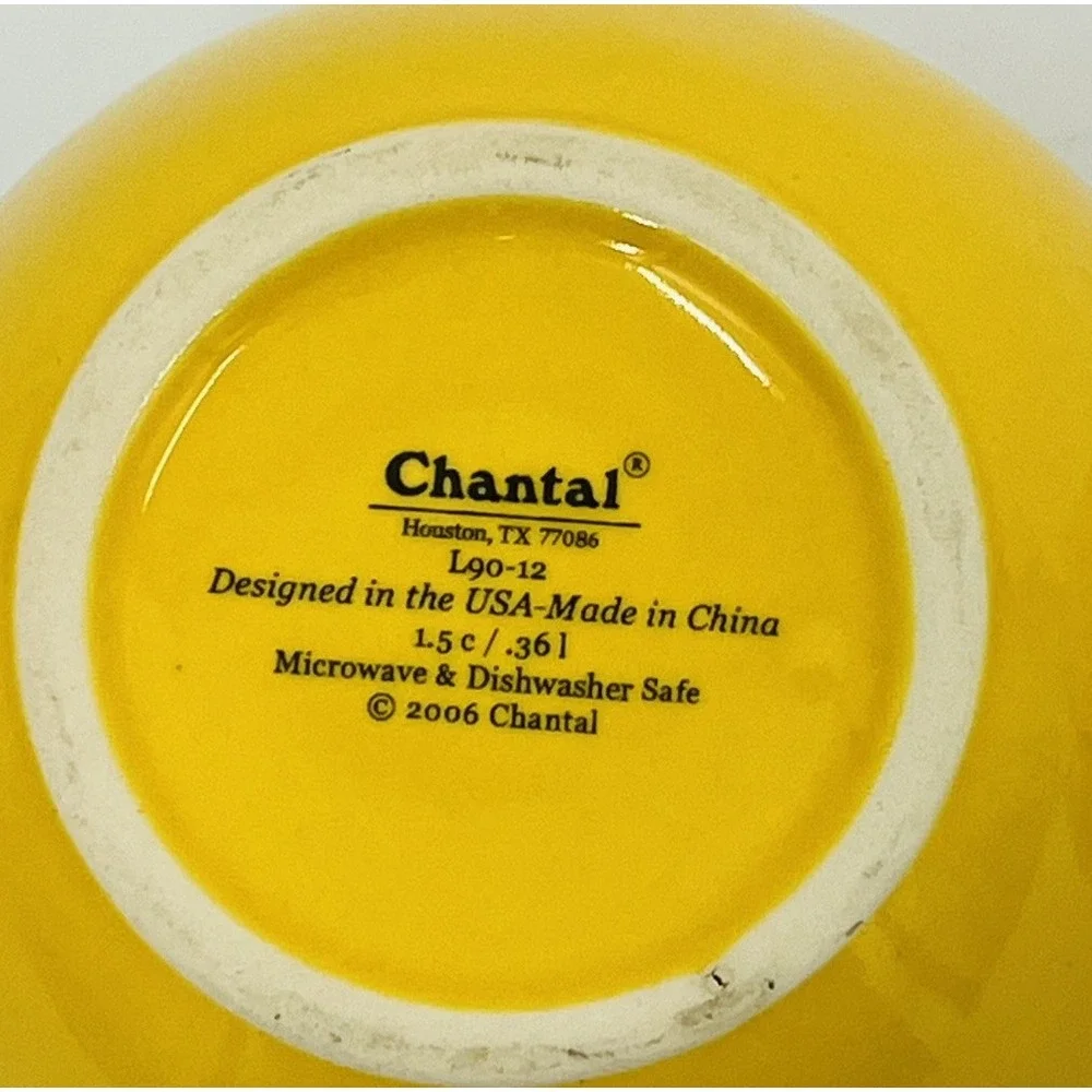 Chantal Measuring Cups Nesting Bowls Chantal Live Strong Yellow Set 4 2006
